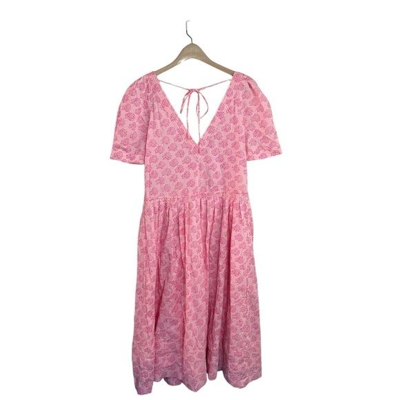 NWOT Free People There She Goes Midi Dress Size Large Pink Flowers Boho dress - Picture 5 of 6